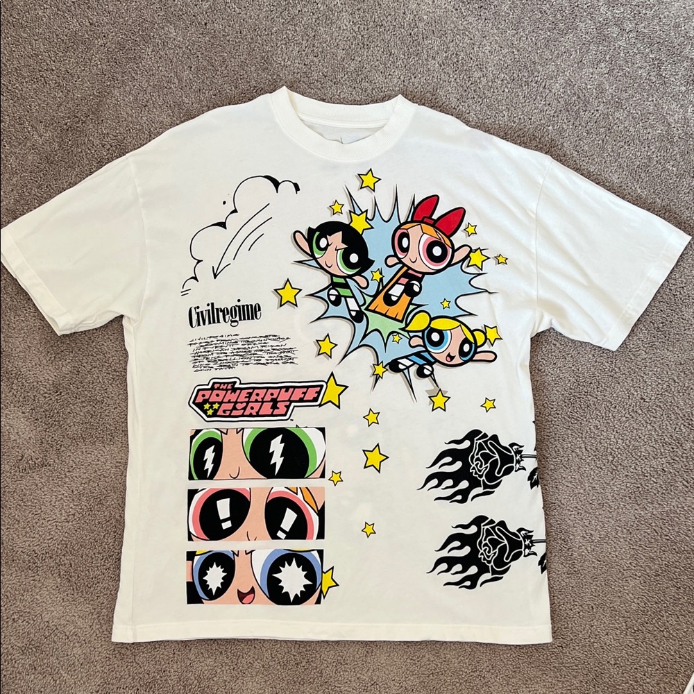 Powerpuff Girls White Graphic Tee by Wildregime
